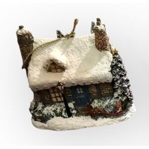 Thomas Kinkade “Stonehearth Hutch” Ornament – Winter Memories Collection No.9